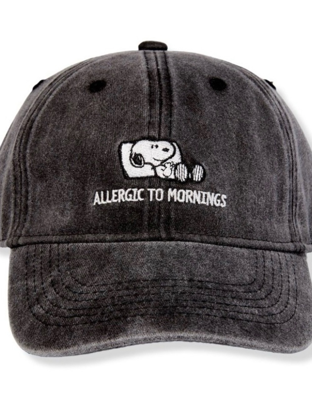 Peanuts x Ulta Beauty Allergic to Mornings Embroidered
Baseball Hat